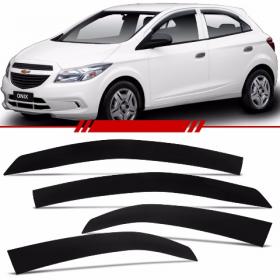 Jogo Calha de Chuva Onix Prisma 2013 2014 Defletor 4 Portas